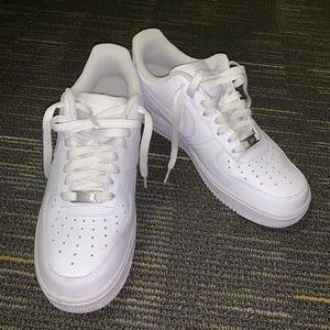 White Nike Air Force Ones